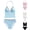 Beige, variant on Girls Tankini Swimsuits 10-12 Ruched Side Bikini Sets for Girls Tie-Straps Tankini for Girls 2Piece Ruched Side Girl Bathing Suit