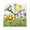 Black, variant on 7.78in Bees Collect Honey Square Wall and Table Clock Dual Use Vintage Design in Black or Gold