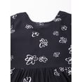 thumbnail image 4 of Moomaya Womens Styled Back Peplum Top, Printed Round Neck Vacation Crop Top, 4 of 8