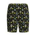 thumbnail image 2 of Lsque Tennis Rackets Mens Sleep Pajama Shorts,Short Pajama Pants, Cotton Ultra-Soft Knit-4X-Large, 2 of 9