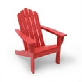 thumbnail image 2 of Red Poly Outdoor Patio Adirondack Chair HDPE, 2 of 10