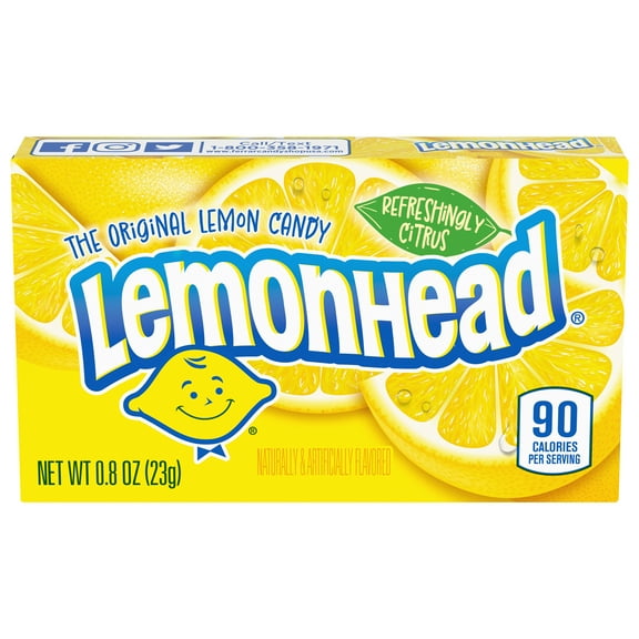Lemonhead Hard Lemon Candy, 0.8oz Theater Box