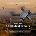 thumbnail image 2 of Sywqhk WLR/C 4K Dual HD Cámara FPV 2.4GHz 4CH RC Quadcopter con batería (Negro), 2 of 9