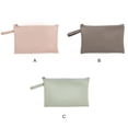 thumbnail image 3 of Inteprter Bolsa de servilletas sanitarias PU Almacenamiento de dinero Pequeña bolsa de color sólido Cosmético Brillo de labios Organizador Bolso Almacenamiento y organización del hogar Gris Inteprter HA080055-02, 3 of 6
