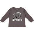 thumbnail image 3 of Inktastic I'd Rather Be Cycling Boys or Girls Long Sleeve Toddler T-Shirt, 3 of 5