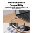 thumbnail image 4 of VCELINK CAT6 Connecteur RJ45 Sans Outil, Prise UTP Réutilisable Compacte Sans Sertissage pour Terminaison sur le Terrain pour Câbles Ethernet 23-26 AWG, 1000 Mbps, Transparent, 4 of 9