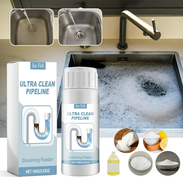 EGNMCR Poudre Dissolvante Ultra Clean Pipelines 100g un Nettoyage