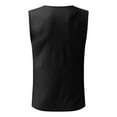thumbnail image 3 of Nnhblu Mens Tank Tops V-Neck Sleeveless Pullover Double Pocket Button Down Shirts for Men Black L, 3 of 5