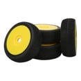 thumbnail image 3 of 17mm Hex RC Wheels and Tires, Strong Cushion RC Front Rear Tires and Wheels Environmentally Friendly Strong Grip High Performance  for 1/8 RC Off Road Car Yellow,White, 3 of 7