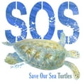 thumbnail image 2 of CafePress - Sos Save Our Sea Turtles - Large Beach Towel, Soft 30"x60" Towel with Unique Design, 2 of 3