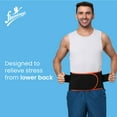 thumbnail image 7 of Flamingo Lumbar Sacro Belt Special | Black & Orange | 1 piece, 7 of 7