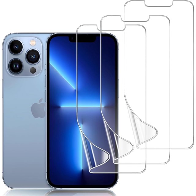 CHL-3 Pack Protecteur d'Écran iPhone 13 Pro Max / 14 Plus TPU, Film Hydrogel Flexible Transparent Auto-Réparant Compatible pour iPhone 13 Pro Max / 14 Plus 6.7 Pouces - Résistant aux Rayures, Sans Bulles