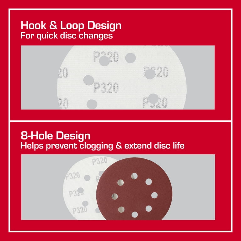 Hook And Loop Sanding Discs, 5-Inch, 120 Pieces, 60-600 Grit photo 7