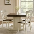 thumbnail image 7 of Orso Dining Table-60 Inch Rectangular Plank Top-Off White and Brown, 7 of 7