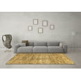 thumbnail image 3 of Ahgly Company Indoor Round Abstract Brown Modern Area Rugs, 6' Round, 3 of 4