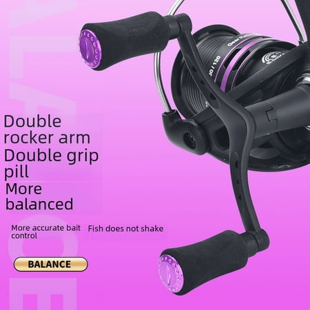 Cieatiam Spinning Wheel Double Rocker Arm Shallow Coil Fishing Reel No Gap Fishing Reel Micro Fishing Reel Long-distance Investment Reel