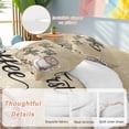 thumbnail image 4 of but First Coffee Twin Size Comforter Set, Farmhouse Latte Hot Drink Bean Brown Mottled Bedding for All Seasons, 4 Pcs Bed Set, 1 Quiltcover (68"x86") ,1Sheet(67"x116"), 2Pillowcases (30"x20"), 4 of 9