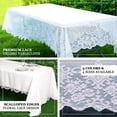 thumbnail image 4 of Efavormart 60"x108" Premium Lace White Rectangular Oblong Tablecloth For Banquet Party Wedding Event Home Decoration, 4 of 11