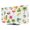 White, variant on Blue Flamingos TV Cover for 24 Inch Screen, Stretch Fabric Dustproof TV Display Protector, Tropical Summer Botanical Fruits Elastic Slipcover Monitor Cover for Indoor Desktop Computer 20.9"x11.8"