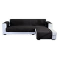 thumbnail image 2 of Waterproof  L Shaped Couch Cover for Sectional Sofa Couch 1 Piece Wear and Scratch Resistant Sofa Couch Black (L Size), 2 of 9