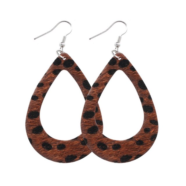 yingyy Leopard Print Earrings Girl Fashion Accessory Female Jewelry Ear Dangles Type 4 1Set