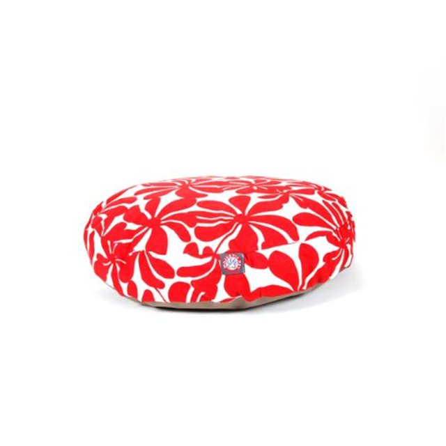 MajesticPet 788995506133 Lit Rond pour Animal de Compagnie de Plantation de 30 Po, Rouge - Petit