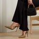 thumbnail image 5 of Zapatos de tacón de aguja con hebilla de lentejuelas y diamantes de imitación para mujer, calzado elegante con punta puntiaguda, moda de primavera y verano, 5 of 5