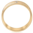 thumbnail image 2 of Pompeii Mens 14K Yellow Gold Diamond Comfort Fit 6mm High Polished Wedding Band Ring New, 2 of 5