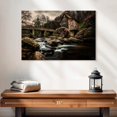 thumbnail image 2 of Elephant Stock Grist Mill At Babcock Park Wall Art - Horizontal Canvas Wall Art - Living Room Wall Decor - Nature Canvas - Black And Brown Decor - 24" x 16", 2 of 8