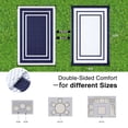 thumbnail image 2 of Smiry Outdoor Rugs 8x10, Waterproof Plastic Straw Indoor Outdoor Mat for Patio, RV Camping, Deck,Porch, Navy & White, 2 of 6