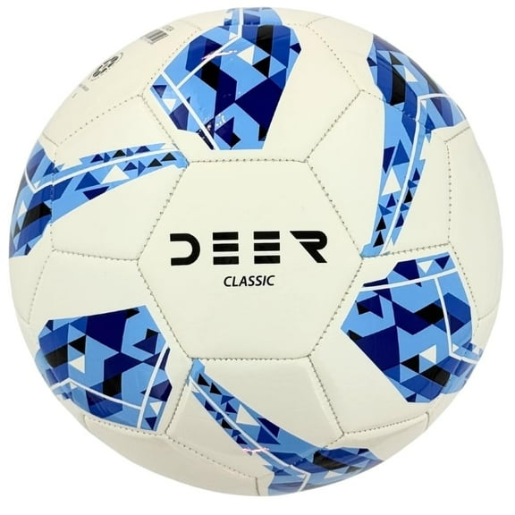 Deer Classic 32 Soccer Ball – for Club Match, Training, Match Performance, Indoor & Outdoor Soccer, Suitable for Grass & Astro | 32 Panel, Rubber Bladder | Size 5 for Youth & Adult Soccer Players |