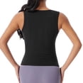 thumbnail image 5 of Edvintorg Womens Corset Top Open Back Waist Trainer Tank Top Sleeveless Scoop Neck Workout Body Shaper Stretch Cincher Top Women'S Clothes Silver S, 5 of 9