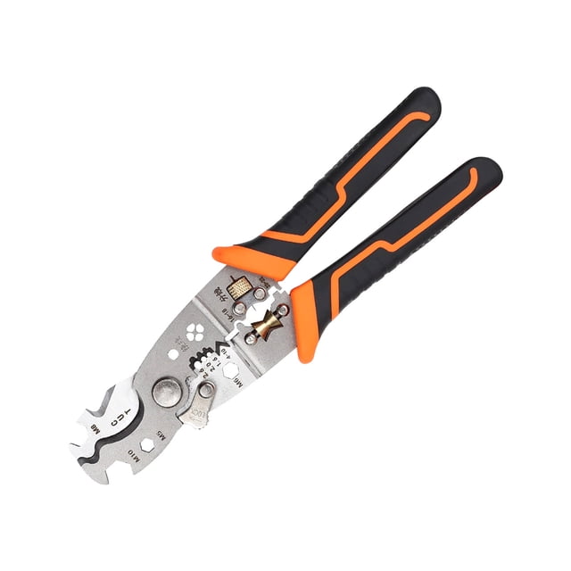 Industrial Cable Crimping Tool 8 Inch Large Opening Thickened Wire Stripping Peeling Cutting Pulling Pliers Electrician Tool For Cable Wire Electrical Installation Repair B-610