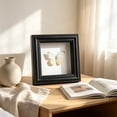 thumbnail image 6 of Feledorashia Shadow Box Frame, Specimen Display Frame, Deep Hollow Display for Dried Flowers Keepsakes Photos and Crafts, MDF Frame with Clear Glass Window Back Support and Layered Border, 6 of 6