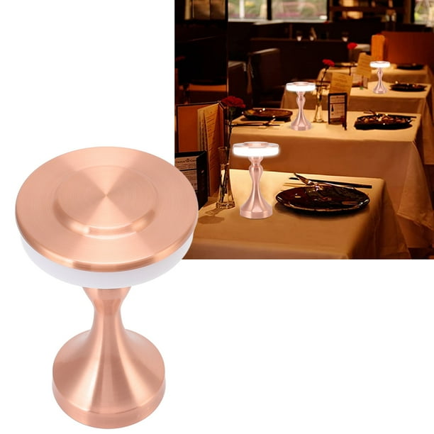 Lámpara de Mesa LED Táctil Portátil, 3 Niveles, Temperatura de color, Recargable, Luz Nocturna para Niños, Mesita de Noche para Comedor