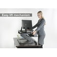 thumbnail image 3 of Kantek Desktop Riser Workstation Sit To Stand Black, Black, 3 of 6