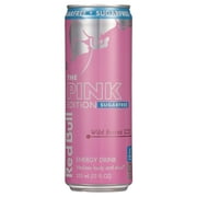 Red Bull Sugar-Free Pink Edition Energy Drink - Wild Berries - 12 oz (Packaging May Vary)