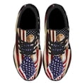 thumbnail image 2 of Beagle American flag Patriot Shoes Sneakers Black Size 3.5, 2 of 7