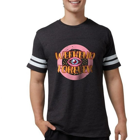 CafePress - Retro 80S Weekend Forever T Shirt - Mens Football Shirt