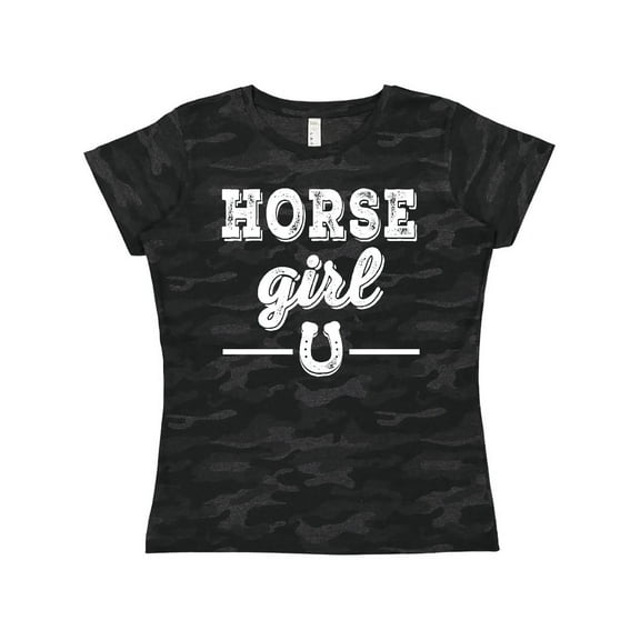 Inktastic Horse Girl Cowgirl Equestrian Women's T-Shirt