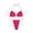 Hot Pink, variant on Wancir Women's Bikini Sets New Fashion Comfortable Bikini Women's Sexy Plain Color Swimsuit Bikinis