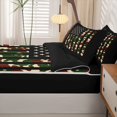 thumbnail image 5 of Manfei Rustic American Flag Zipper Twin Comforter Sets with Fitted Sheet and 2 Pillowcases,Retro Camo Zipper Bedding Set,Black Reversible,4pcs, 5 of 8