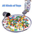 thumbnail image 5 of BebiQ Toy Organizers and Storage Baskets with Large Baby Play Mat, Outdoor, Indoor & Classroom Kids Toys Quick Storages Bins, Foldable Reversible Toddlers Storage Buckets/Bag for Boys and Girls Toys, 5 of 8