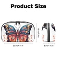 thumbnail image 5 of Butterfly Waterproof Oxford Cloth Hard Drive Case Organizer for Electronic Gadgets - Charger Case, Travel Organizer, Cord Organizer Travel Small, Appliance Cord Organizer - 5.9x9.44x3.14 in, 5 of 6