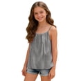 thumbnail image 4 of Tiijoy Camisole for Girls Summer Backless Camisole Flowy Spaghetti Strap Shirt, Sizes 4-15, 4 of 5