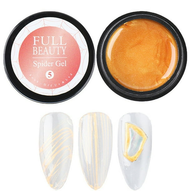 Gel transparente para uñas, esculpidor, para decoración de uñas, esmalte de araña, 6 ml, para pintar telarañas, dibujo de alambre, bolígrafo.