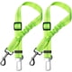 thumbnail image 1 of Arnés de transporte elástico de nailon de 2 piezas para perros, correa ajustable con función de absorción de impactos y mosquetón para perros y gatos (verde), 1 of 5