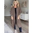 thumbnail image 5 of Women's Oversized Slouchy Knit Chunky Open Front Sweater Coat, 5 of 6