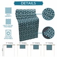 thumbnail image 6 of Geometric Table Runner 72 Inches Long Farmhouse Dress Scarves, Modern Abstract Lines Texture Teal Dining Tablerunner for Coffee Table/Kitchen Island/Party Décor, 13" x 72", 6 of 8
