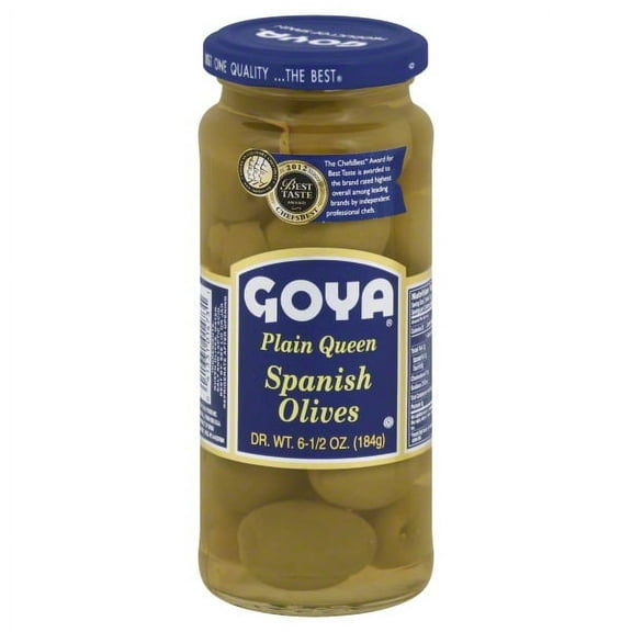 GOYA Plain Queen Spanish Olives, 6.50 oz
